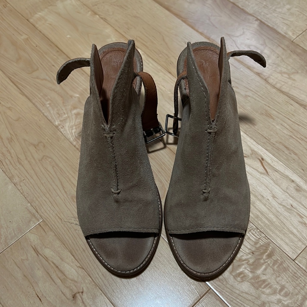 Frye Open Toe Booties
